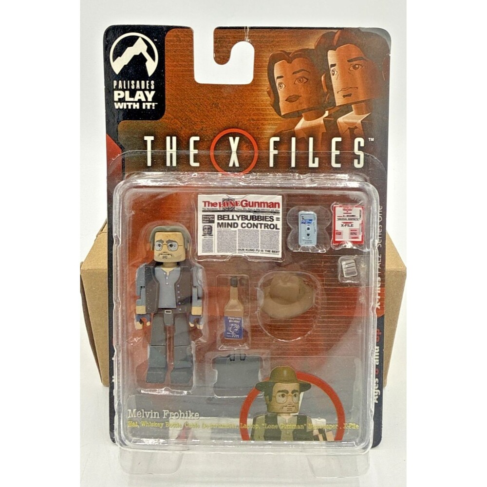 PALISADES PLAY WITH IT THE X FILES Melvin Frohike Figure NEW Sealed 2005